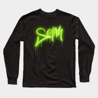 Selah - Green Neon - Christian Tee Long Sleeve T-Shirt